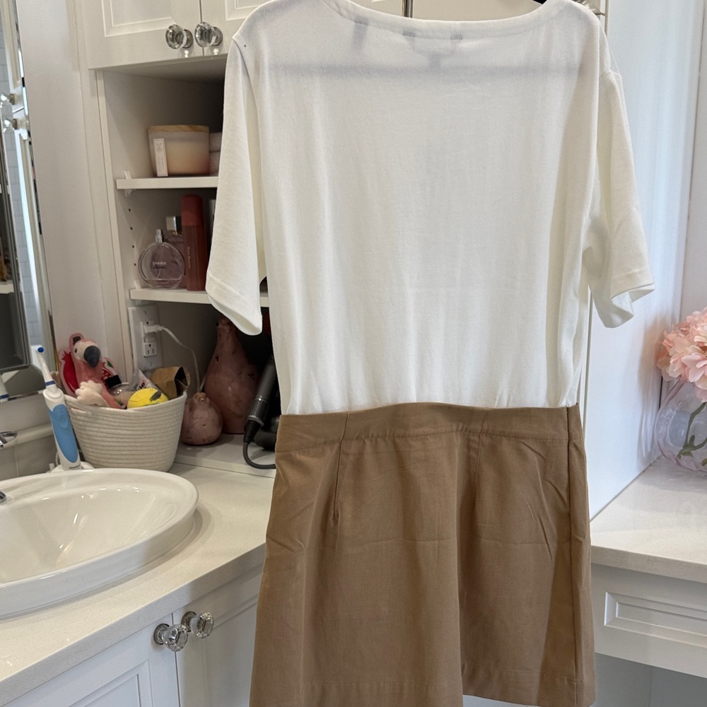 Veronica Beard White and Tan Dress - Picture 12 of 12